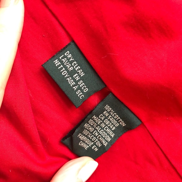 Lauren Ralph Lauren Navy Polka Dot Rain Coat - Picture 7 of 13